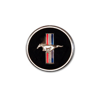 1964 - 1973 Mustang Horn Button and Dash Panel Emblem with Tri-Bar Logo