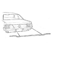 1967 - 1968 Mustang Coupe Convertible Trunk Center Molding