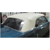 1967 - 1968 Mustang Convertible Top with Plastic Curtain - White