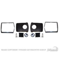 1968-70 Mustang Seat Belt Buckle Restoration Kit (Deluxe Chrome)
