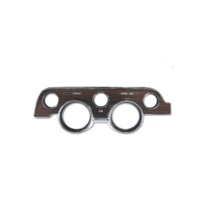 1968 Mustang Instrument Bezel (Metal Backed Woodgain w/ Vinyl)