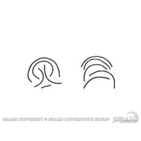 1968 - 1970 Mustang Vacuum Line Hose Kits(390, 428CJ) Manual