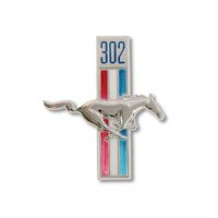 1968 Mustang 302 Running Horse Fender Emblem - Right