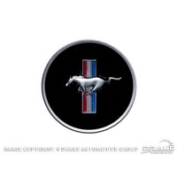 1968 Mustang Horn Panel Emblem with Classic Mustang Tri-Bar Logo