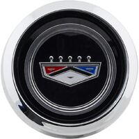 1969 - 1973 Ford Magnum 500 Hub Cap Ford Crest (Black)