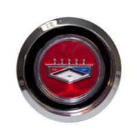 1969 - 1973 Ford Magnum 500 Hub Cap Ford Crest (Red)