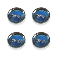 1969 - 1970 Cougar Magnum Hubcaps Set (Blue)