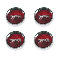 1969 - 1970 Cougar Magnum Hubcaps Set (Red)
