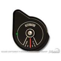1969 Mustang Amperage Alternator Gauge - Black