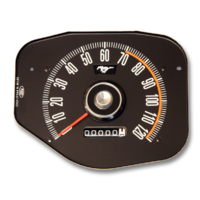 1969 Mustang Speedometer Assembly Black Face