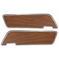 1969 - 1970 Mustang Deluxe Door Panel Inserts - Pair (Walnut)