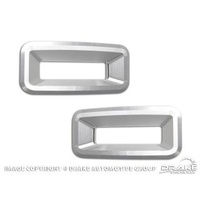 2010-13 Camaro Reverse Light Bezels-Billet