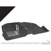 1965 - 1968 Mustang Convertible Economy Carpet Kit (Black)