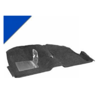 1965 - 1968 Mustang Coupe Molded Carpet Kit (Bright Blue)