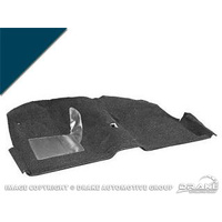 1965 - 1968 Mustang Coupe Molded Carpet Kit (Dark Blue)