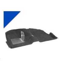 1965 - 1968 Mustang Convertible Molded Carpet Kit (Bright Blue)
