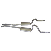 1970 Mustang Exhaust (OEM Mach1 exhaust sys - For staggered shock cars only)