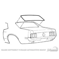 1969 - 1970 Mustang Rear Window Seal Coupe