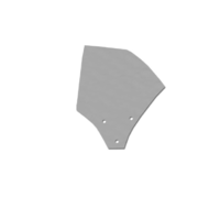 71-73 FB Quarter Glass - Left, Smoke