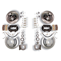 Disc Brake Conversion Kit (V8, four piston calipers like 65-67 originals, will not fit original 14"x5" standard steel rims)