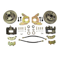 Disc Brake Conversion Kit (6 Cylinder, 4 lug, single piston calipers, will not fit original 14"x5" standard steel rims)