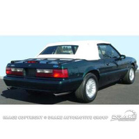 1983 - 1990 Mustang Black Convertible Top with Plastic Window