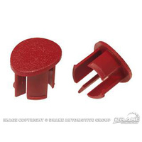 87-93 Arm Rest Plugs (Red, RH)