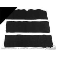 1971 - 1973 Mustang Fold-Down Seat Carpet (100% Nylon) Black