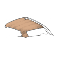 74-78 Mustang Hatchback Headliner (Chamois)
