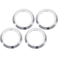 2007-10 Jeep Wrangler JK AC Vent Bezel Trim Rings 4pcs