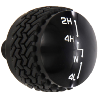 Jeep YJ 4WD Transfer Case Knob (Black)