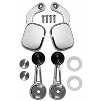 1968 Mustang Fastback Handles Set with Black Knobs