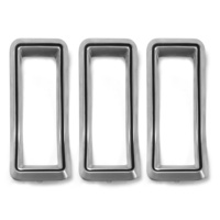 1968 Mustang Tail Light Bezel Kit (Satin-Chrome)