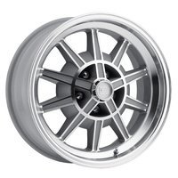 17 x 8 GT7 Alloy Wheel, 5 on 4.5 BP, 4.75 BS, Machined / Clear Coat