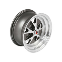 15 x 7 Styled Alloy Wheel, 5 on 4.5 BP, 4.25 BS, Charcoal / Machined