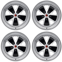 17 x 7 Styled Alloy Wheel Gloss Black SET 4 with Caps & Nuts