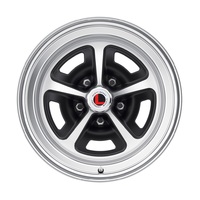 15 x 7 Magnum Alloy Wheel, 5 on 4.5 BP, 4.25 BS, Machined- Satin Black