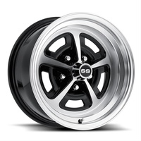 15 x 8 Magnum Alloy Wheel, 5 on 4.75 BP, 4.75 BS, Gloss Black / Machined