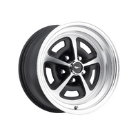 16 x 8 Magnum Alloy Wheel, 5 on 4.5 BP, 4.50 BS, Machined - Satin Black
