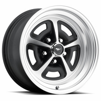 17x8 Magnum 500 Alloy Wheel, 5 on 4.5 BP, 4.75 BS, Machined - Satin Black