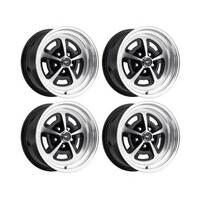 15 x 7 & 16 x 8 Magnum Alloy Wheel SET 4 with Mustang Caps & Nuts