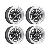 16 x 8 Magnum Alloy Wheel SET 4 with Mustang Caps & Nuts