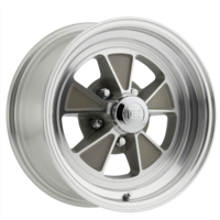15x7 Legendary GT5 Alloy Wheel, 5 on 4.5 BP, 4.25 BS, Clear Coat/ Machined