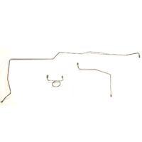 1964 - 1965 Mustang Front Brake Line Set (Standard Brakes) Steel