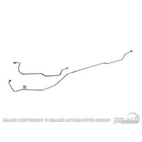 1964 - 1966 Mustang Rear End Housing Brake Lines (8 Cylinder, Dual Exhaust) Steel