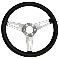 Corso Feroce Black Leather Steering Wheel