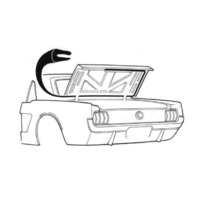69-70 Shelby Convertible Trunk Weather Seal