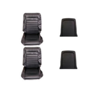 1964 - 1966 Mustang Pony Bucket Sport Seats - Front Only (Black)
