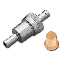 Fuel Filter (3/8" In/Out Chrome)