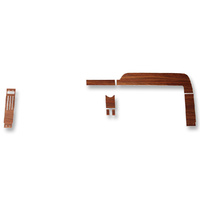 1968 Mustang Woodgrain Dash Panel Inserts (Deluxe, 7 piece)
